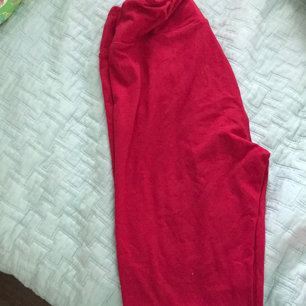 NWOT Red leggings